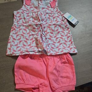 Child of Mine Coral and Light Blue Baby Set